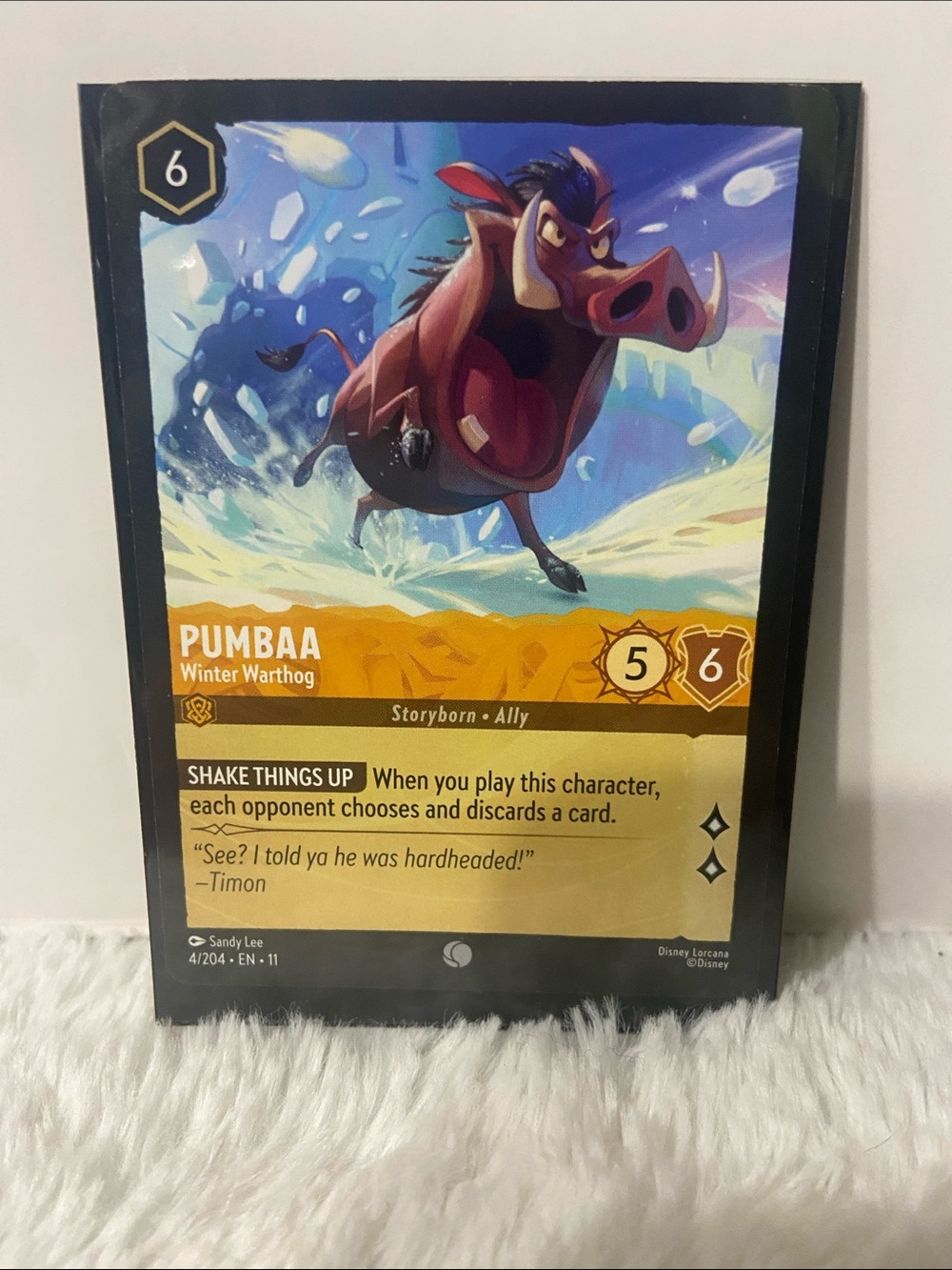 Lorcana Pumbaa - Winter Warthog (#4/204)